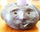 Mocha Concrete candle holder 
