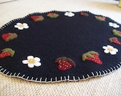 Srawberries Candle Mat