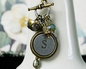 Monogrammed Necklace, Letter Jewelry, Personalized Jewelry, Bridesmaids Jewelry, Custom Initial Jewelry