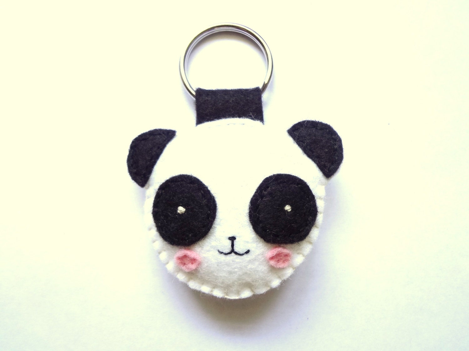 Blushing Panda Keychain