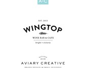 Boutique Pre-made Logo Design "Wingtop" Graphic Design / Custom Brand Design