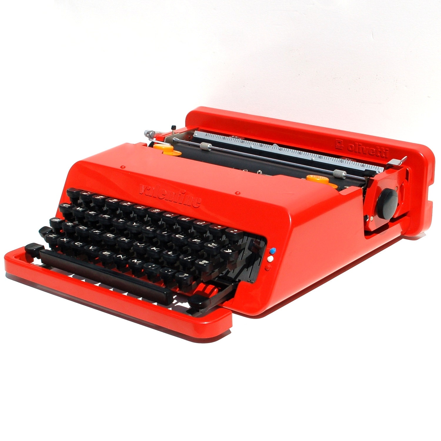 Revitalized Red Olivetti Valentine Typewriter Professionally Refurbished Portable & Two New Ribbons