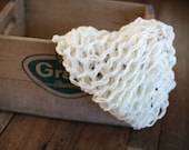 Chunky knit basket stuffer - Cloud