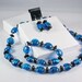 3 Piece Jewelry Set in Turquoise and Black