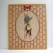 Vintage Needlepoint Holly Hobbie Art Wall Hanging