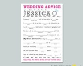 Bride-To-Be Advice Card - MAD LIBS