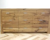 Rustic Walnut Long Dresser