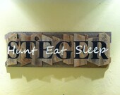Personalized Family Name Sign on a rustic random wood canvas