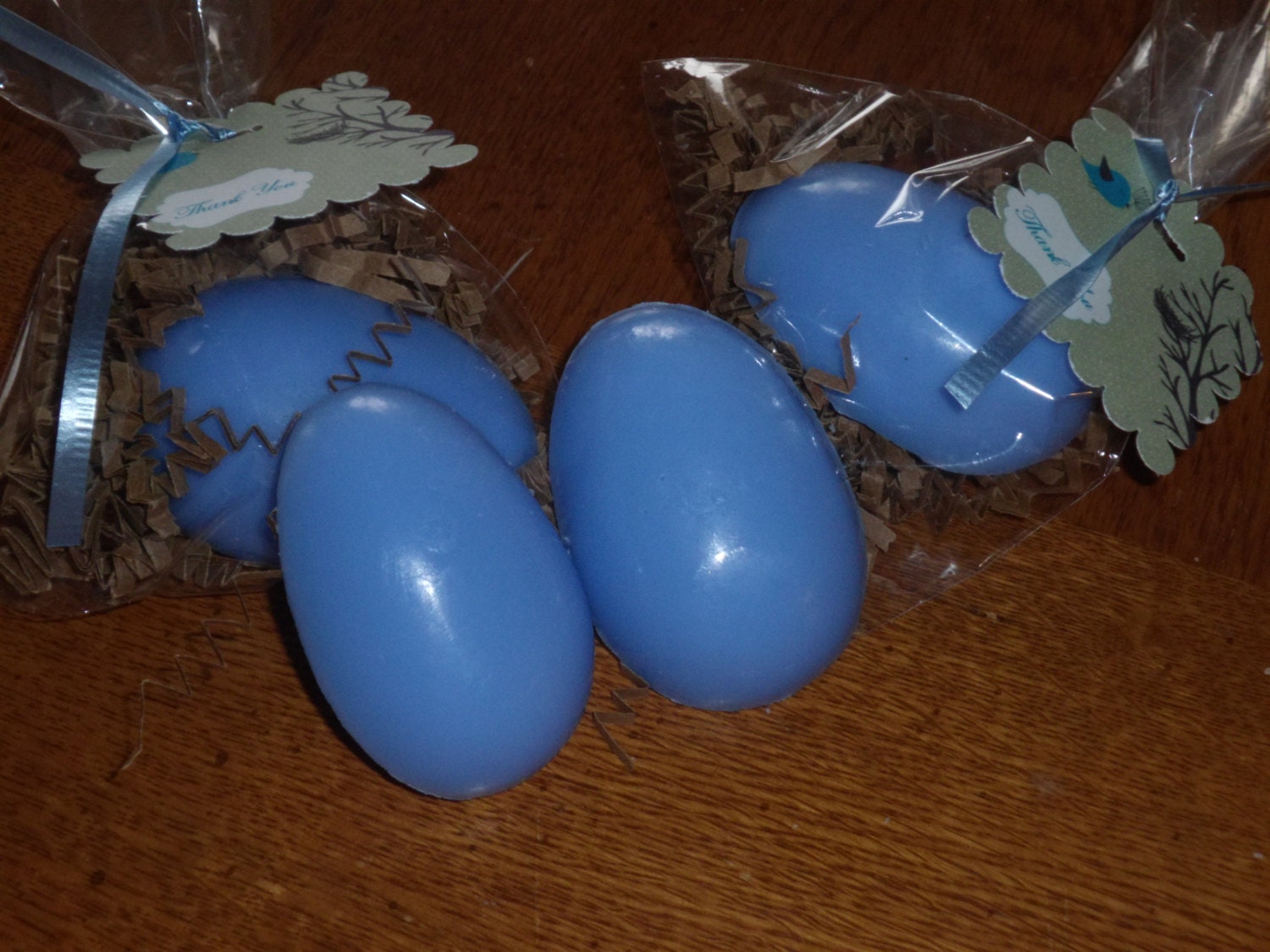 Bird Nest Eggs Baby Shower Soap  - Baby Shower Party Favors -  Robin Egg Nest Set of 30