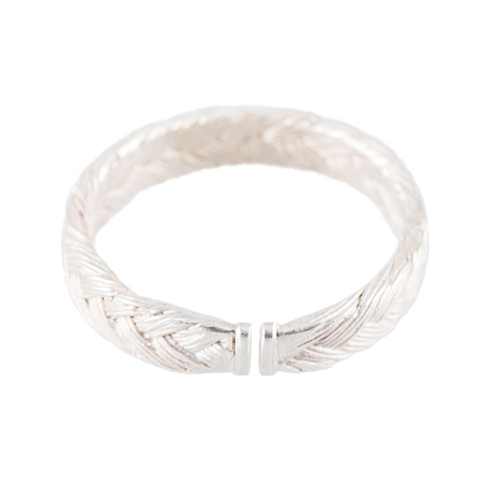 Magniude Plait - Fishbone - ring (silver)