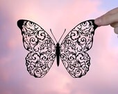 Flying Beauty Handmade Original Paper Cut Gift: Hand-Cut Paper Art Silhouette (UNFRAMED)