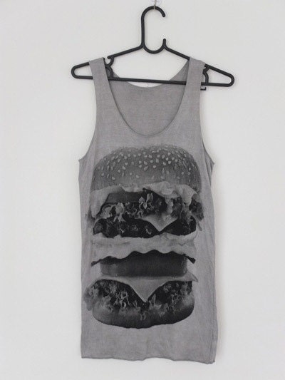 Hamburger Make Me Hungry  Cool Print Pop Rock T-Shirt Tank Top