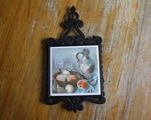 Vintage Kitchen Trivet Peaches