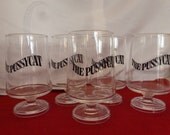 Vintage Glasses,  Bar Glasses, Modern, Barware, Cocktails, Footed, Glassware, Home Decor, Beverage Glasses, Home Living, Glass Set