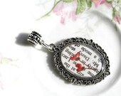 Jane Austin Darcy Pride And Prejudice Comes With A Charm and TWO Necklaces .925 Sterling Silver Chain and Black Suede Rope Choose Your Charm