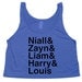 One Direction Tank Top Niall, Zayn, Liam, Harry, & Louis Cut off TankTop Harry styles, zayn malik, louis tomlinson Item 010