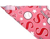 Dog Bandana - Pink Softball - Velcro