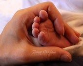 Mothers Day Photograph - Baby feet - Nursery decor - 8x10 print - FREE SHIPPING