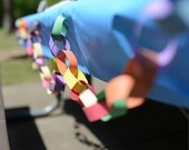 PARTY DECORATION: Six foot long, handcrafted, paper Garland