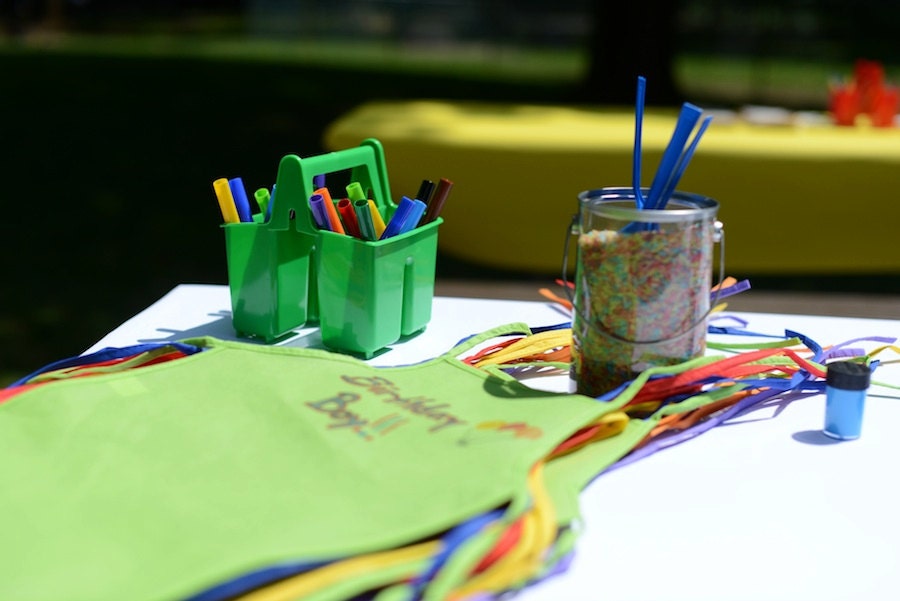 ACTIVITY KIT: Child's Apron Craft Kit - Art Party Activity for 6 kids ages two to five years old Il_170x135