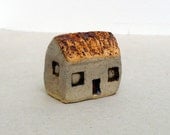 Miniature Ceramic House  Rustic Cottage OOAK