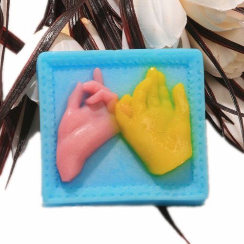 H0058 YOU and ME Valentine's Soap Mold Nicole DIY Silicone Rubber Soap Molds handmade Soap Mould Silicone Mould for Soap
