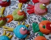 TROPICAL FISH CHOCOLATE Covered Oreos aquarium ocean party favors