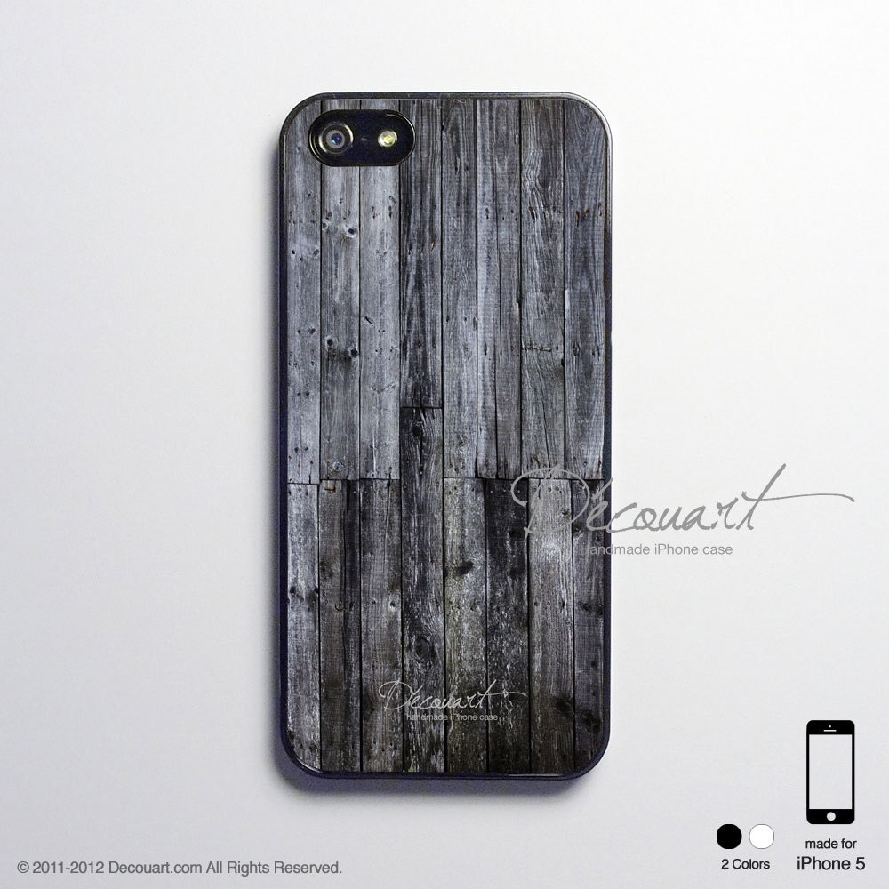 iPhone 5 case, iPhone 5 cover, case for iPhone 5, Black Wood pattern S459