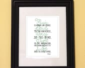Inspirational Quote-Music Quote-Plato-Music-Music Lover-Type Quote-Text Art-Typography-Printed and Ready To Frame-5x7 Print