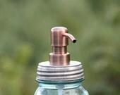 DIY Mason Jar Soap Dispenser Pump Kit with Lid - Copper Soap Dispenser Pump Top - Lid and Pump OnlyFits Pint and Quart Mason Jars