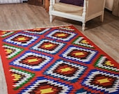 Large Area Rug, Vintage Hand Woven Rug Runner, Turkish Traditional Rug Runner, Pure Organic Wool Rug Runner, Oriental Rug Runner