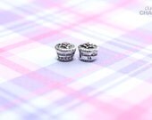 Sweet 16 cupcake gemstone charm made to fit european bracelet - 1 charm