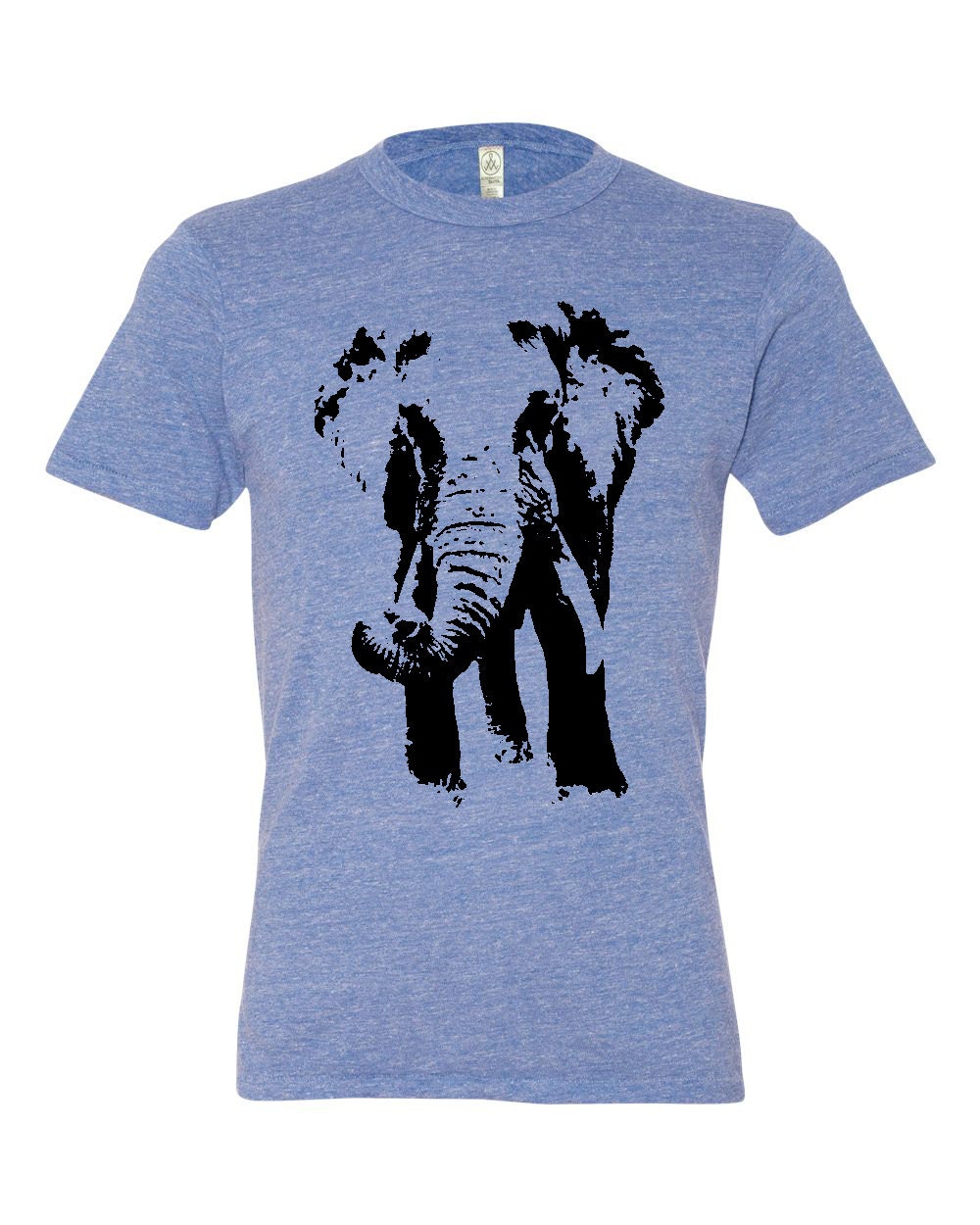Unisex Elephant Eco Jersey Crew neck Short Sleeve T-Shirt screenprint XXS XS S M L XL, 18 Colors, Alternative Apparel