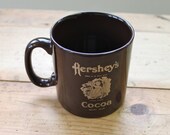 Vintage Hershey's Cocoa Chocolate Brown Coffee Mug Cup