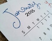 Printable 2013 Calendar Instant Download