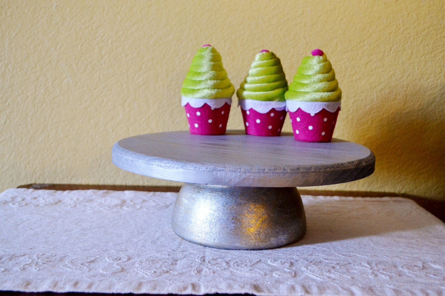Silver Cupcake Stand / Cake Stand 12 inch