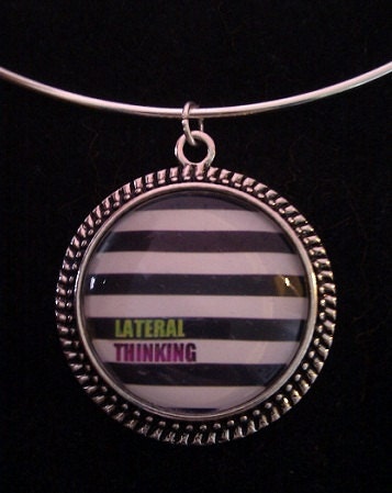Bookish necklace: "Oh, the Thinks You Can Think"