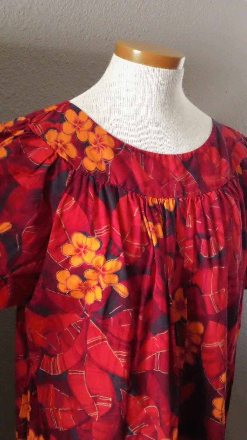 hawaiian muumuu cotton