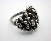 Vintage Scandinavian Modernist Silver Ring