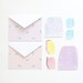 Upper Tiny Gift Set with colorful illustrated cards and stickers, card set, sticker pack