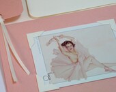 Ballet Dancer PinUp Ballerina Pin Up Varga Girl Pink Card