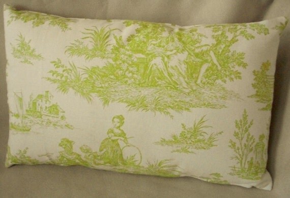 Pillow cover Toile Pillow Cover 11 x 18.5 by EdwardJohnHomeDecor