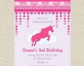 Magical Unicorn Birthday Invitation Printable Il_170x135