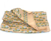 Out to pasture - sheep print silk / poly scarf / animal theme novelty / cute cartoon pattern