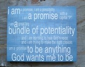 I Am a Promise, 12x15, Canvas