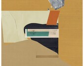 Abstract collage, modern art print, Abstract composition XXXVI