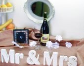 Wooden Mr and Mrs, wedding sign Mr & Mrs, wood letters, decor