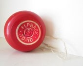 Cherry Red Wooden Flip back Yo yo