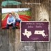Plum State Love Save the Date Card