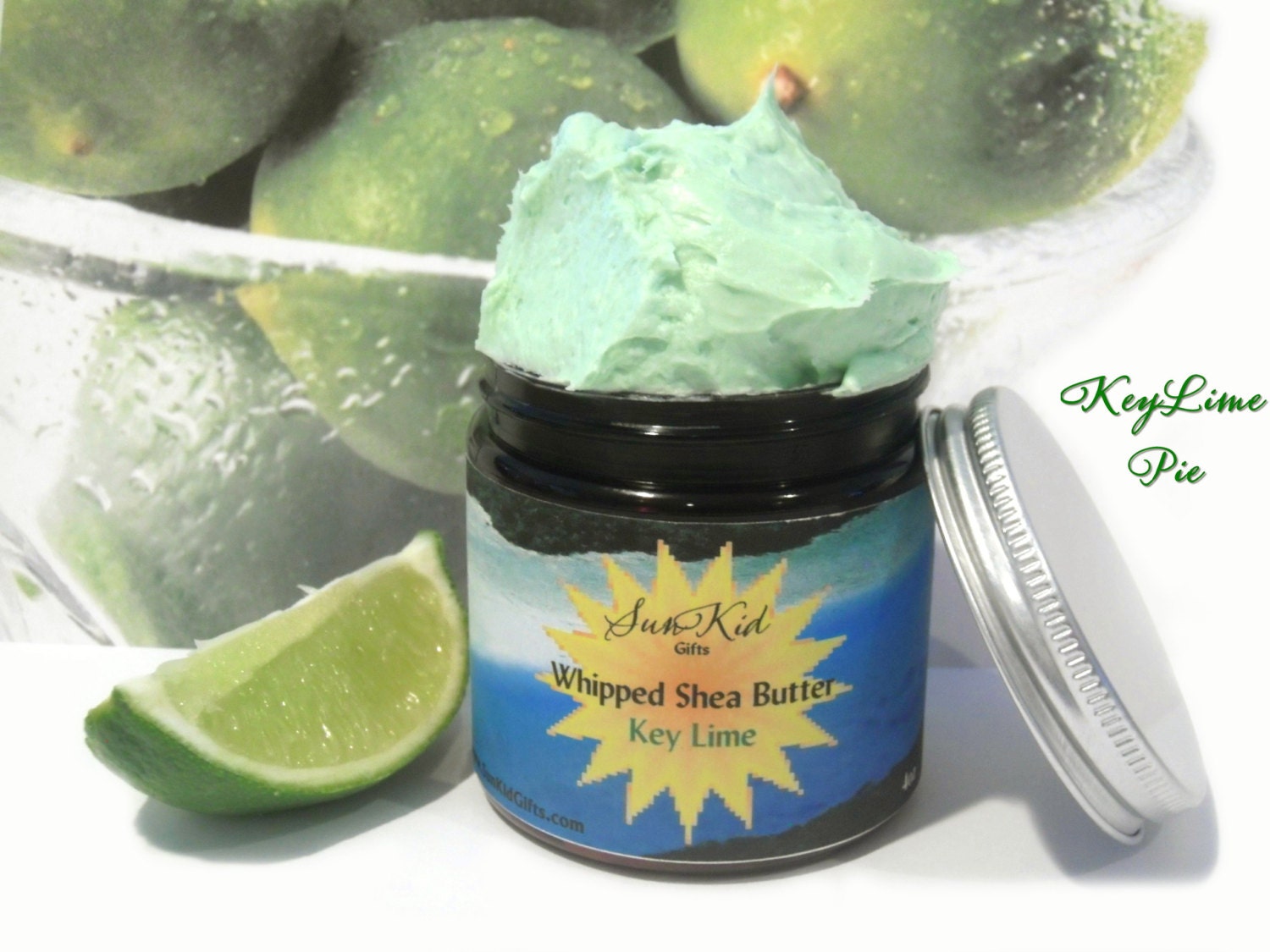 Key Lime Whipped Shea Butter  with Key Lime Essential Oil  4oz